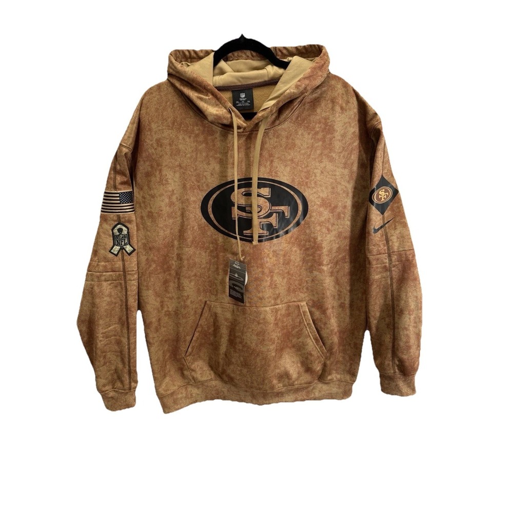 San Francisco 49ers OnField Hoodie Men's XXL 2023 Salute To Service Club NWT